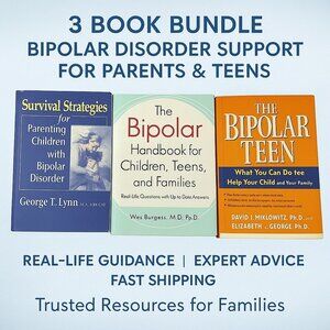 Bipolar Disorder Parenting Teens Children Families Help Guide 3 Book Bundle